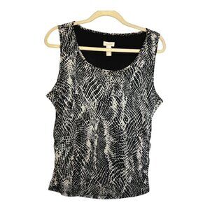 Chico's‎ Blouse Women's Size Large Snake Print Tank Sleeveless Casual Chicos 2